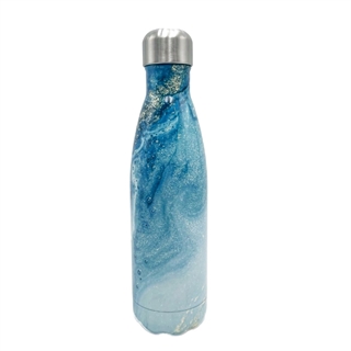 Termoflaske i blå havfarver - rustfrit stål - 500 ml